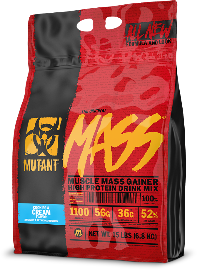 

Гейнер Mutant Mass 6800 g / 24 servings / Cookies Cream