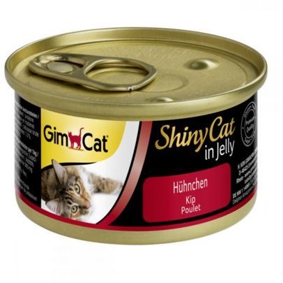 

Влажный корм GimCat Shiny Cat для кошек Курица в желе 70 g 4002064413112)