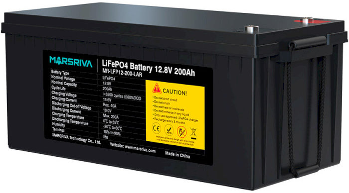 

Marsriva LiFePO4 12,8V 200Ah (MR-LFP12-200-LAR)