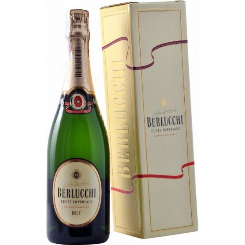 Акція на Шампанское Guido Berlucchi Cuvee Imperiale Brut, gift box (0,75 л) (BW4369) від Stylus