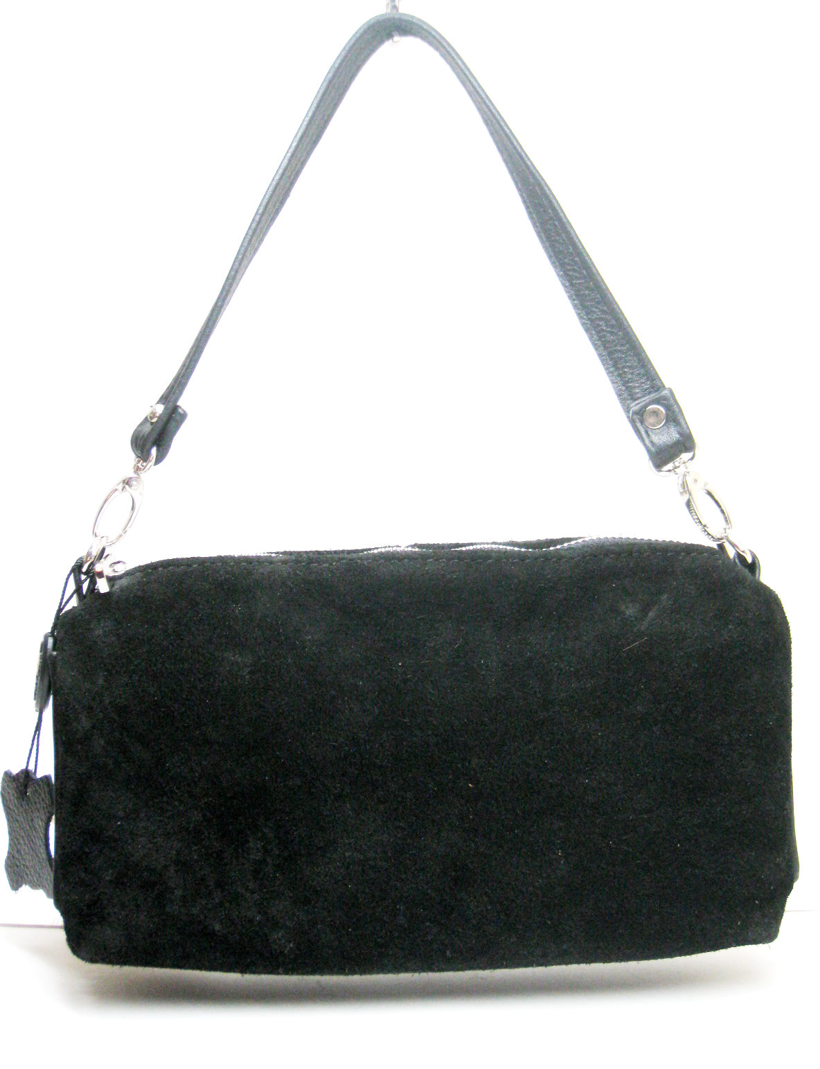 

Жіноча сумка крос боді ARTiS Bags чорна (648замш-4620)