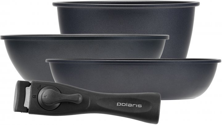 Акція на Набор сковородок Polaris EasyKeep-4DG 4 предмета (018546) від Stylus