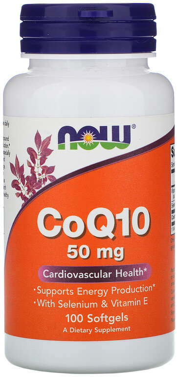 

Now Foods CoQ10, 50 mg, 100 Softgels (NOW-03193)