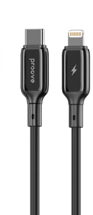 Акція на Proove Cable USB-C to Lightning Flex Metal 27W 1m Black (CCFM27002101) від Stylus