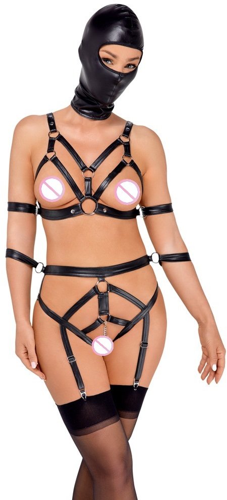 

Комплект с маской Orion Bad Kitty Set Harness + Mask Black, М