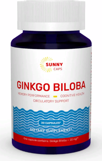 

Sunny Caps Ginkgo Biloba 20 mg Гинкго Билоба 30 капсул