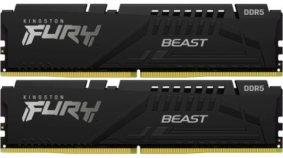 Акція на Kingston Fury 64 Gb (2x32GB) DDR5 5600 MHz Beast (KF556C40BBK2-64) від Stylus