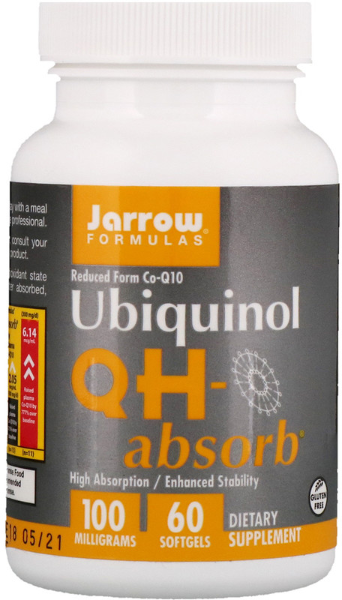 

Jarrow Formulas Ubiquinol QH-Absorb 100 mg 60 Softgels (JRW-06019)