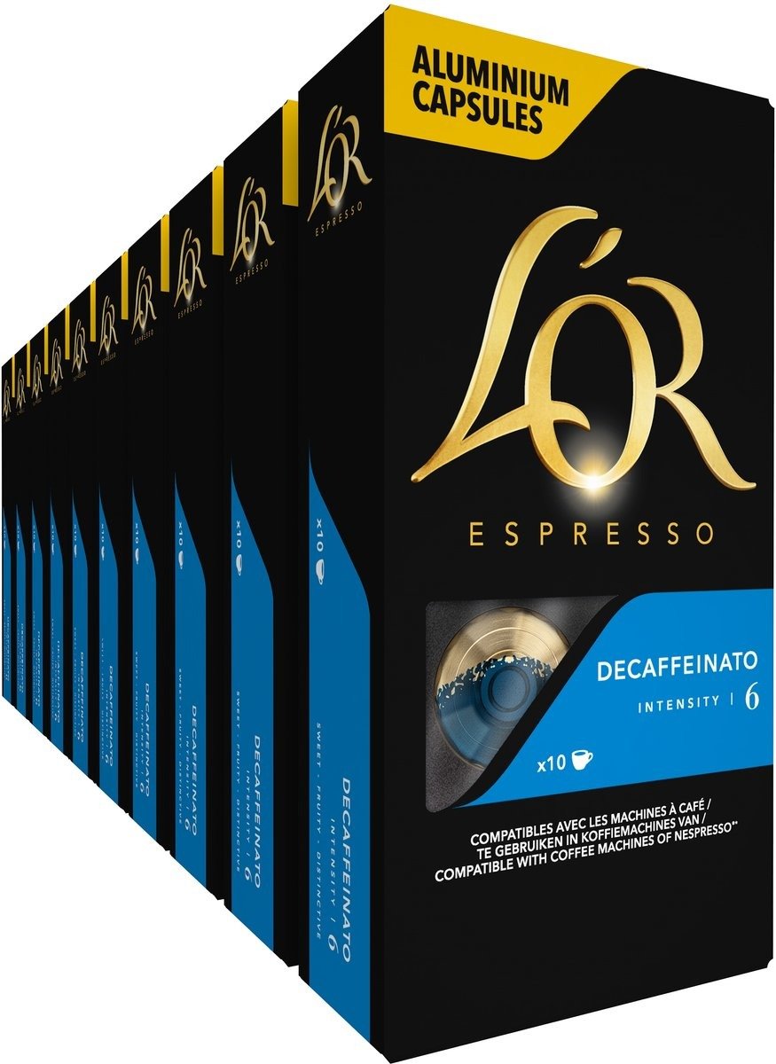 Акція на Кофе в капсулах L'OR Espresso Decaffeinato шоубокс 100х5.2 г (8711000360194) від Stylus