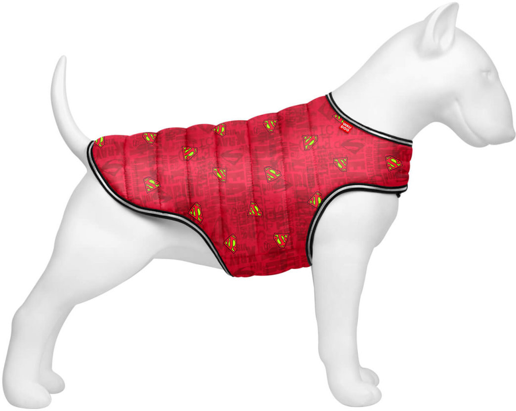 Акція на Курточка-накидка для собак Waudog Clothes Супермен красная M А 37 см B 52-62 см С 37-46 см (504-4007) від Stylus