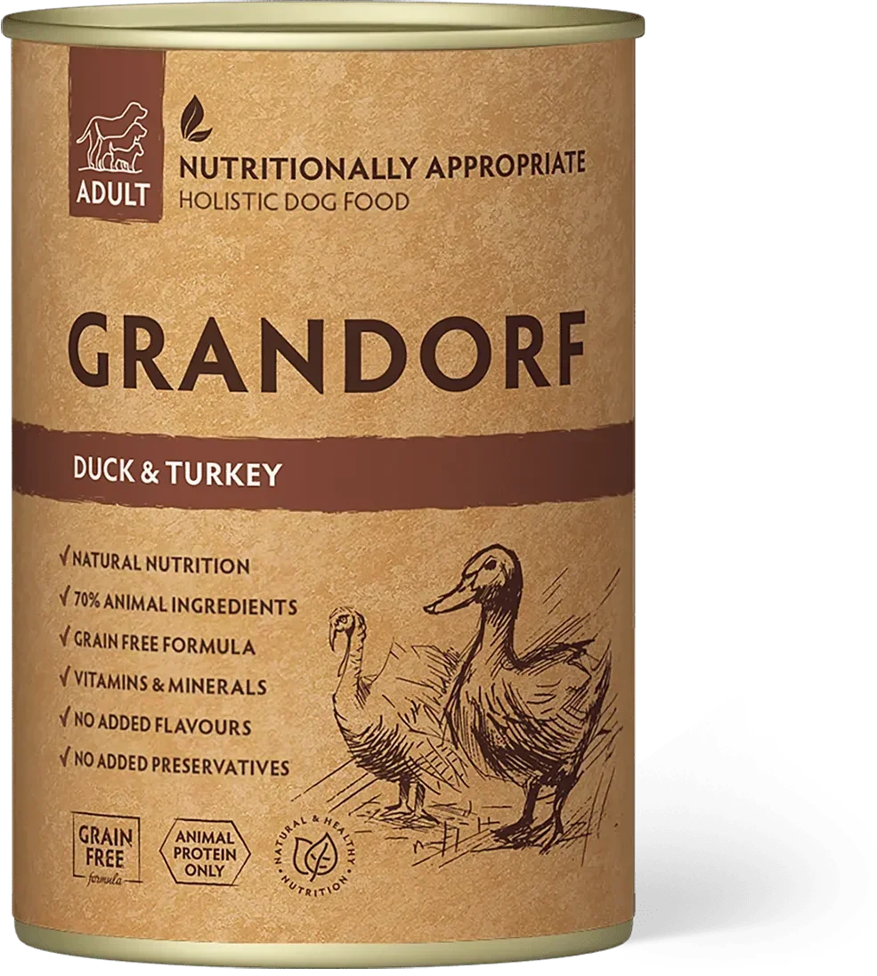 Акція на Влажный корм для взрослых собак Grandorf Duck & Turkey Adult с уткой и индейкой 400 г (5407007852154) від Stylus