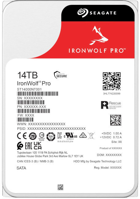 

Seagate IronWolf Pro 14 Tb (ST14000NT001)