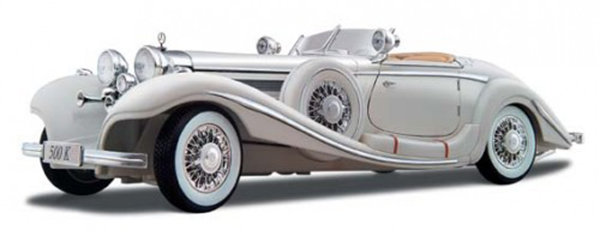 

Автомодель Maisto Mercedes-Benz 500 K Typ Specialroadster (1936) Macharadga Белый (36055 white)