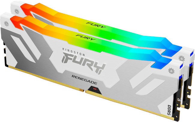 

Kingston Fury 64 Gb (2x32GB) DDR5 6400 MHz Renegade Silver/White Rgb (KF564C32RWAK2-64)