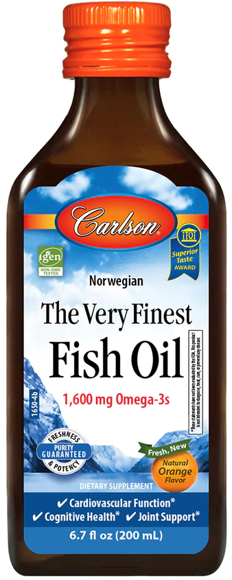 

Carlson Labs Norwegian The Very Finest Fish Oil 200 ml Orange Рыбий жир норвежский со вкусом апельсина