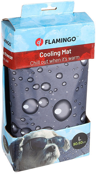 Акція на Подстилка Капли Flamingo Cooling Pad Drop для собак и котов L 90х50х0.6 см ОХЛАЖДАЮЩАЯ (58826) від Stylus