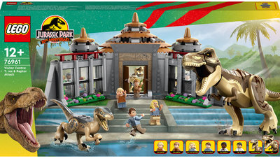 Акція на Конструктор Lego Jurassic World Центр відвідувачів: Атака тиранозавра та раптора (76961) від Y.UA