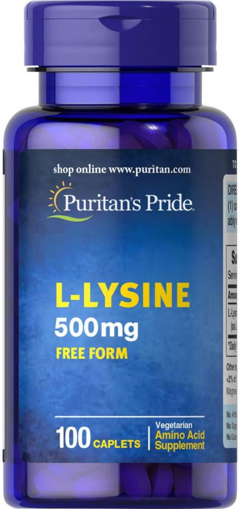 

Puritan's Pride L-Lysine 500 mg 100 caps Л-лизин