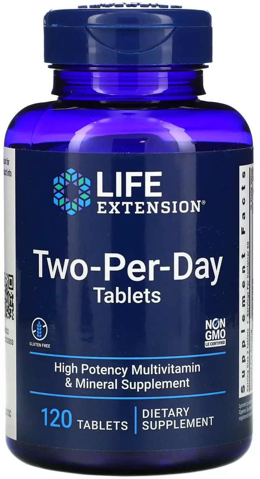 

Life Extension Two-Per-Day 120 Tabs Мультівітаміни