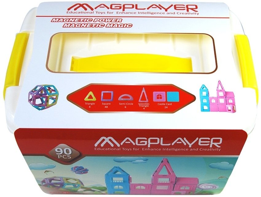 

Конструктор Magplayer магнитный набор бокс 90 эл. (MPT2-90)