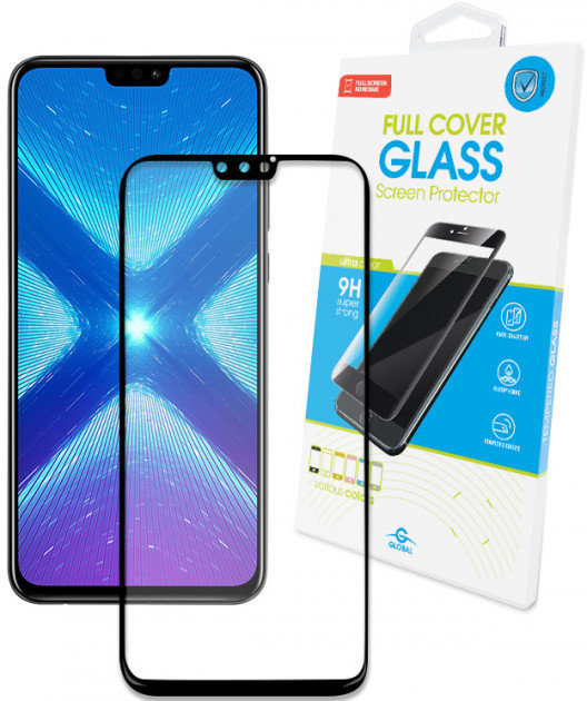 

Global Tempered Glass Full Glue Black for Huawei Honor 8X