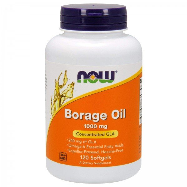 Акція на Now Foods Borage Oil 1000 mg Масло огуречника 120 гелевых капсул від Stylus