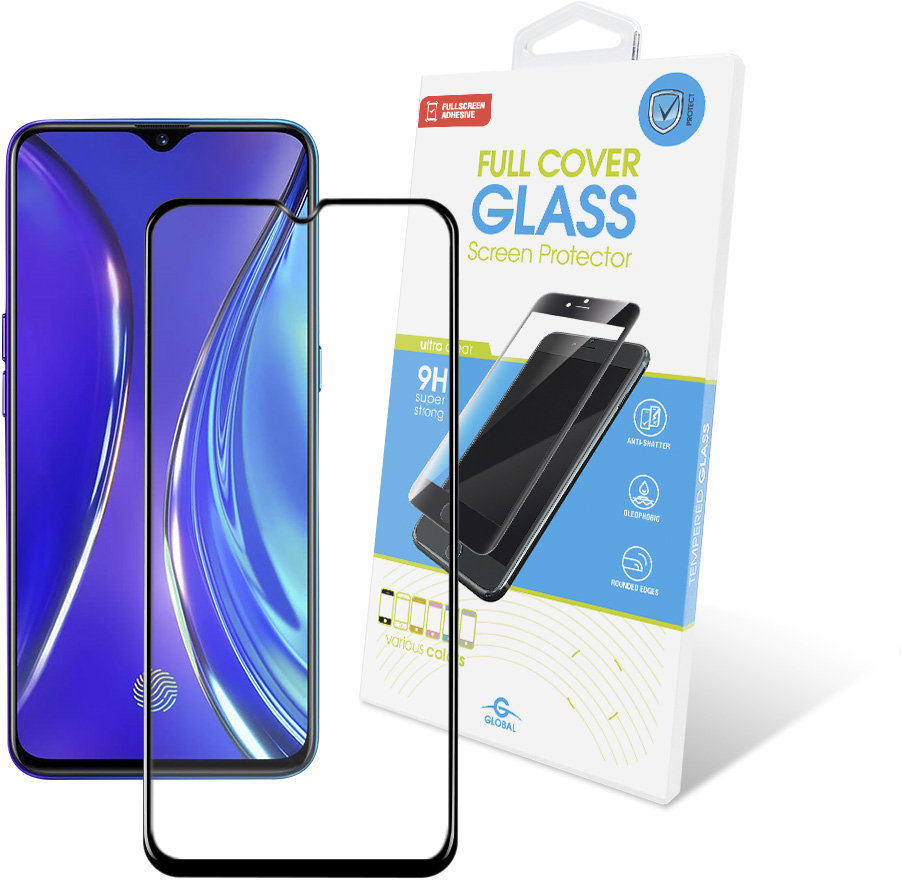 

Global Tempered Glass Full Glue Black for Realme Xt