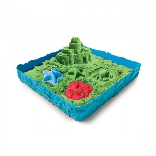 

Набор песка для детского творчества - Kinetic Sand Замок Из Песка (зеленый, 454 г, формочки, лоток)