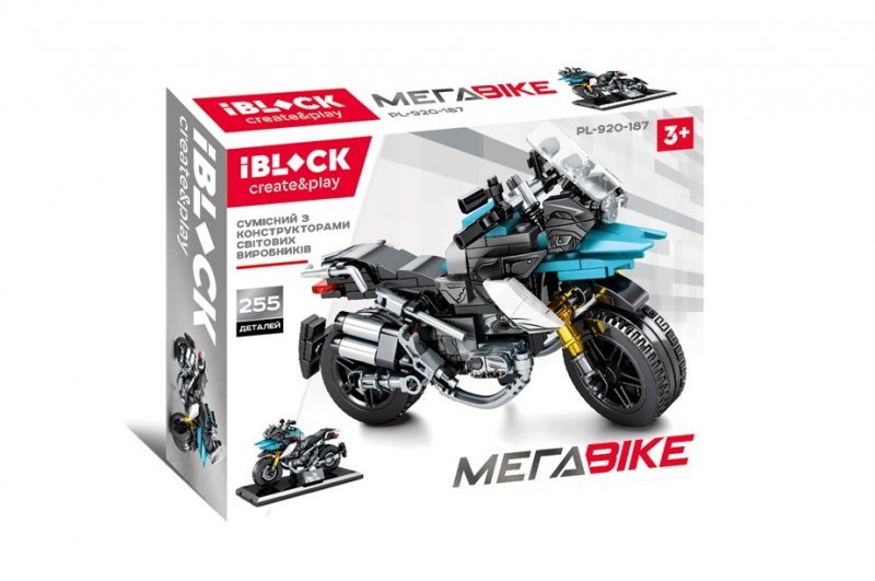 

Конструктор Iblock PL-920-187 255дет., МЕГАBIKE