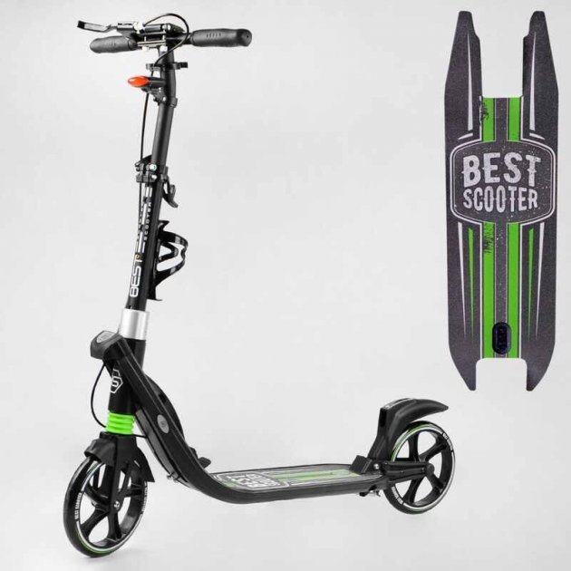 Акція на Самокат алюминиевый Best Scooter зеленый (L-22066) від Stylus