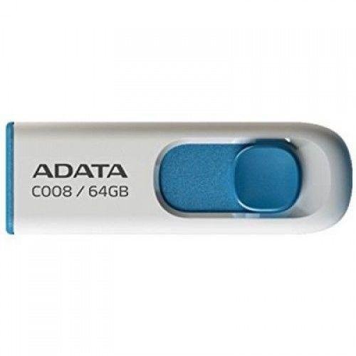 

Adata 64GB C008 Usb 2.0 White/Blue (AC008-64G-RWE)