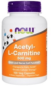Акція на Now Foods Acetyl-L-Carnitine 500 mg Veg Capsules 100 caps від Stylus