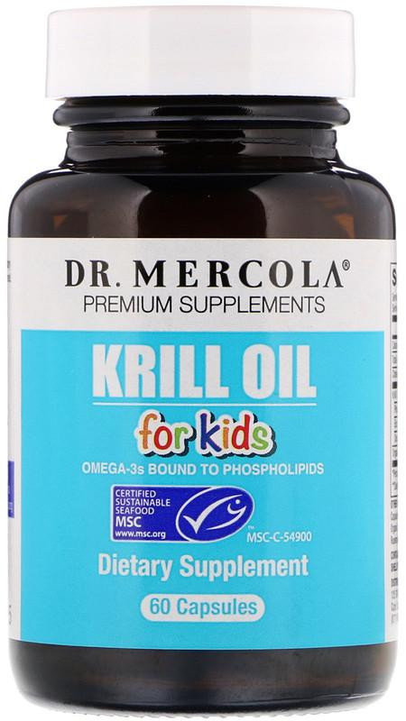 

Dr. Mercola Kids 'Krill Oil 60 Caps Масло криля для дітей