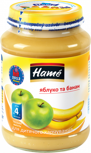 

Пюре Hame яблоко и банан 190 (8595139717162)