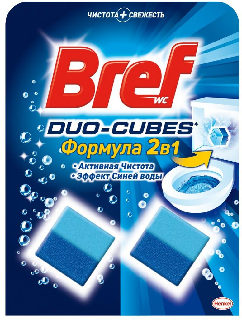 

Чистящие кубики Bref Дуо-Куб для унитаза 100 г