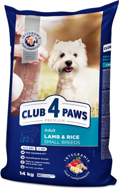 Акція на Сухой корм Club 4 Paws Premium Adult для собак малых пород с ягненком и рисом 14 кг (4820083909580) від Stylus