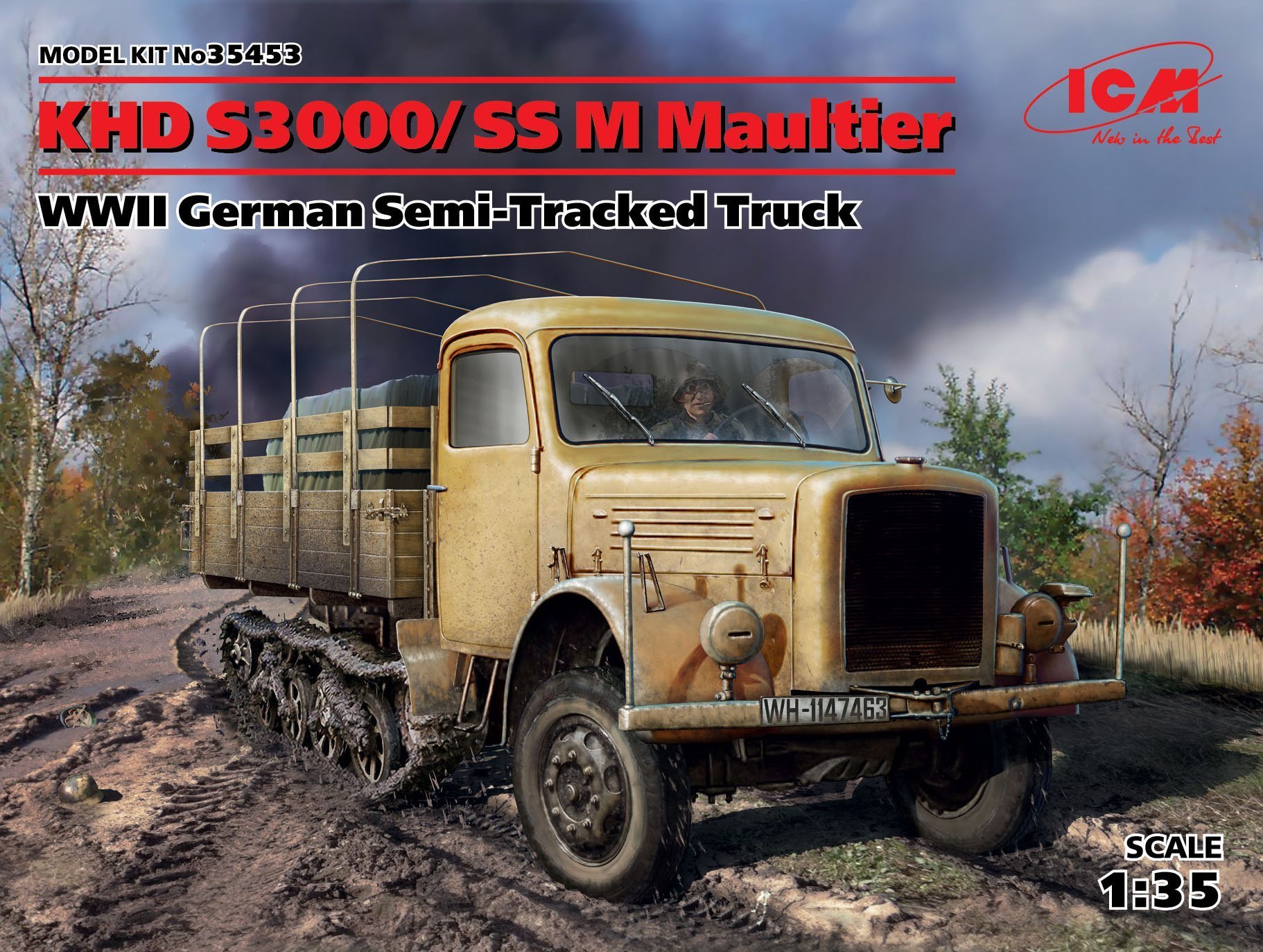 

Німецький напівгусеничний автомобіль Khd S3000 / Ss M Maultier, 2 МВ Wwii German Semi-Tracked Truck Khd S3000 / Ss M Maultier (ICM35453)