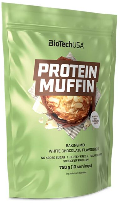 

Смесь для выпечки Biotech Protein Muffin 750 g / 10 servings / White chocolate