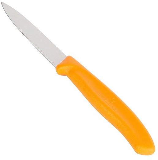 Акция на Нож кухонный Victorinox SwissClassic Paring 8см оранжевый (6.7606.L119) от Stylus