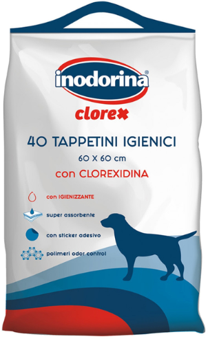 Акція на Пеленки Inodorina Clorex для собак 60х60 40 шт. (8031398129327) від Stylus