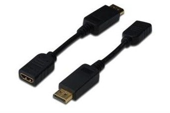 Акція на Digitus Adapter DisplayPort to Hdmi Black (AK-340400-001-S) від Y.UA
