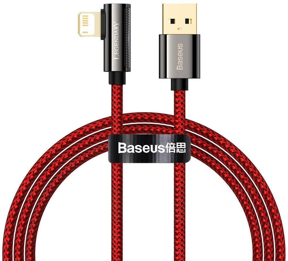 Акція на Baseus Usb Cable to Lightning Legend Elbow 2.4A 1m Red (CACS000009) від Stylus