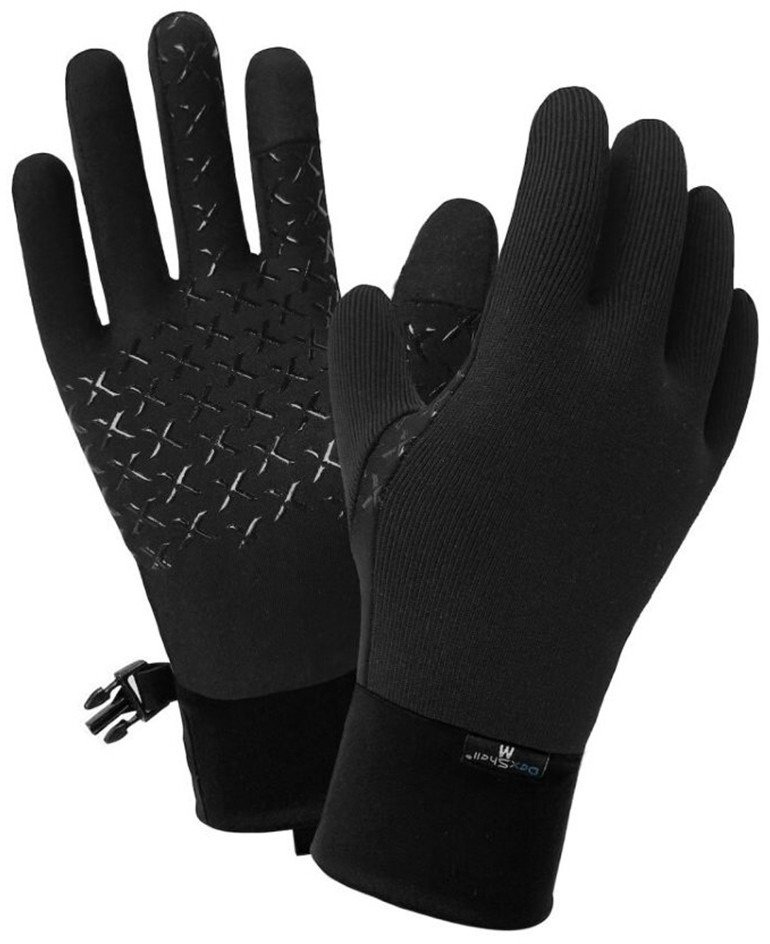 Акція на Чоловічі рукавички DexShell StretchFit Gloves водонепроникні чорні S (DG90906BLKS) від Y.UA