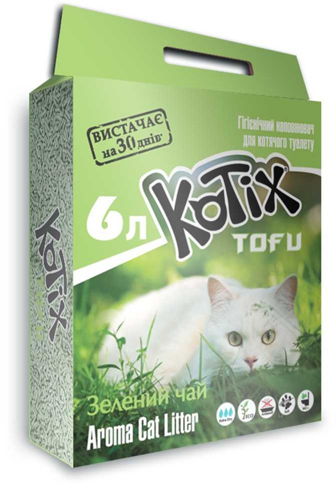 Акція на Наполнитель Kotix Tofu Green Tea для котов 6 л від Stylus