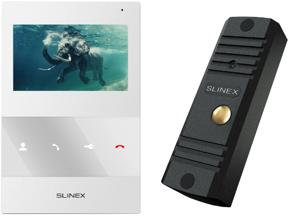 

Slinex SQ-04M White + ML-16HD Black