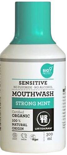 

Urtekram Mouthwash Strong Mint 300 ml Органический ополаскиватель для ротовой полости Сильная мята