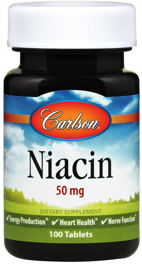 

Carlson Labs Niacin 50 mg Ниацин 100 таблеток