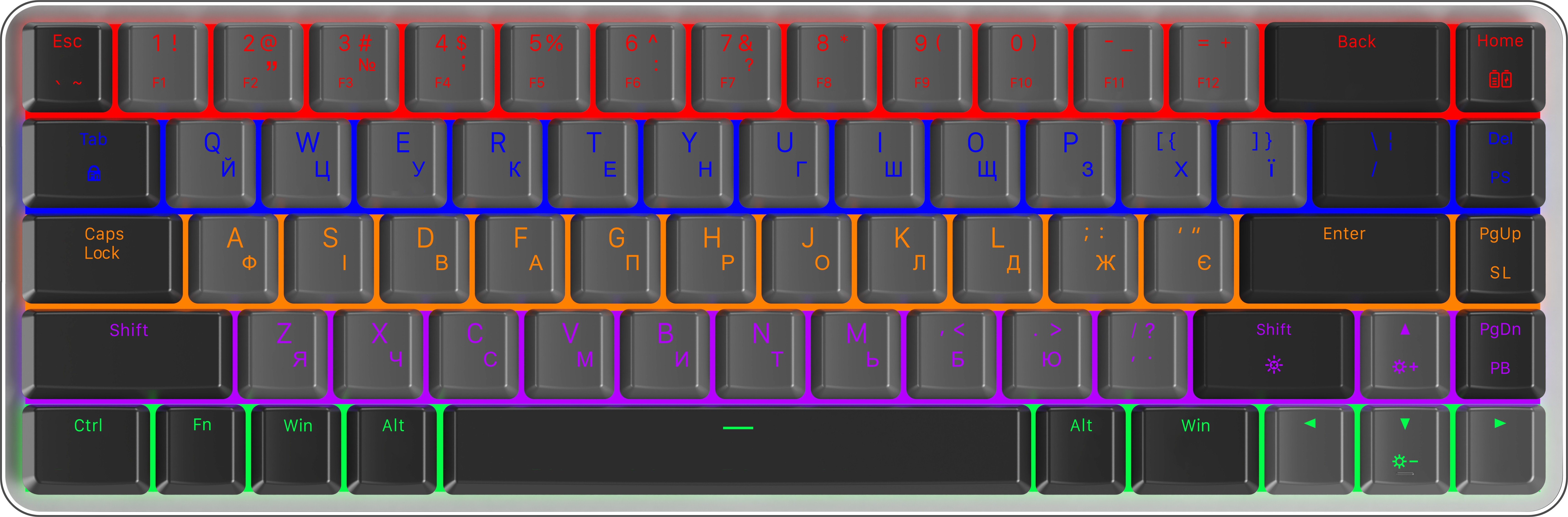

GamePro MK122R Red Switch Low Profile Dark Gray