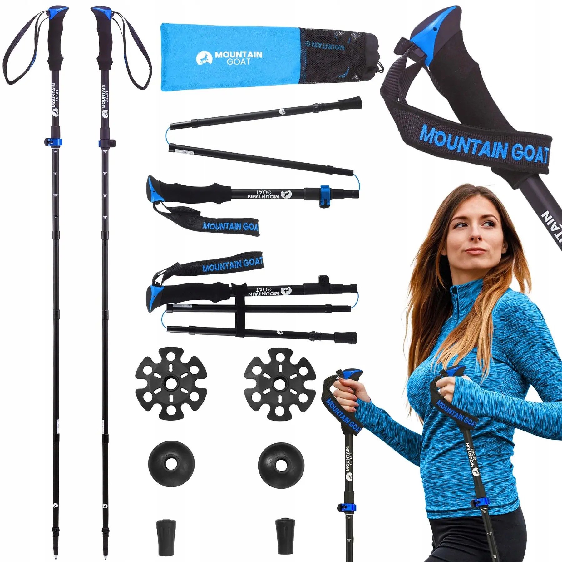 

Mountain Goat Pro+ Black/Blue 43-130см (MG0007)