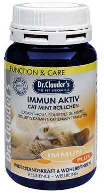 

Витаминно-минеральный комплекс для кошек Dr.Clauder's Immun Acitve Cat Mint Rolls с кошачьей мятой для укрепления иммунитета 100 г (21204001)